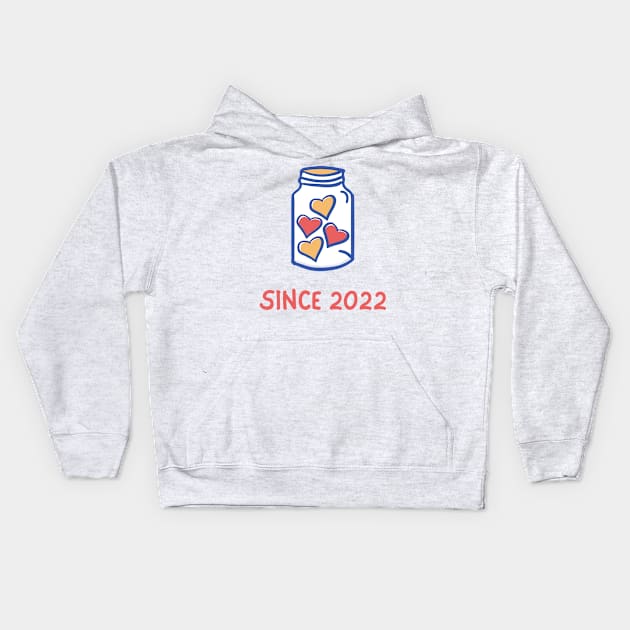 Happy Valentines Day Kids Hoodie by Holly ship